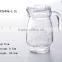 2015 Glass Jug and glass pitcher(color lids options) HF26021-1.5L