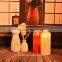 Led moving wick flameless remote control led electronic candle