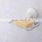 Bathroom sets Chrome finished soap dish holder with suction cup
