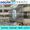 Outdoor gaint transparent(see-through) wall glass led screen