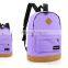 fashion canvas backpack for students leisure shoulder bag with 1pc/opp bag