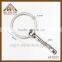 Key Split Ring With Snake Chain Nickel Plate