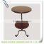 KZ140063 Ancient iron cafe bar stool round metal wood table