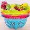 C06 colorful Fashion vegetable plastic fruit basket decoration