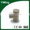 YiMing high quality pvc pipe reducing tee/equal tee/pvc pipe saddle tee