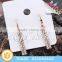  New Products Gold Drop Crystal Earrings for Sale