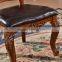 Foshan shunde furniture antique wood leather dining chairs