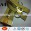 high quality gold big teeth custom puller plastic zipper