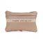 Decorative impression style leather throw pillows with insert