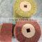 Square Hole Wire drawing polishing wheel Flexible Abrasive Wheel