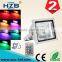 Outdoor Warranty Waterproof Power Super Bright Color Changing RGB Grey Black 50W LED Flood Light fixture