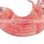AAA Pink OPAL faceted Rondelle Beads 6-12 mm 8 inches full Strand For making any kind of beautiful jewellery