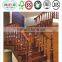carved red oak wood staircase pillars