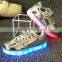 Kid Boy Girl Upgraded USB Charging LED Light Sport Shoes Flashing Sneakers