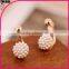 new design earrings small grain of pearl ball ball earrings small earrings
