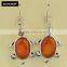 China Wholesale Market Tortoise Tiger Eye Stone Hook Earring