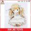 CE standard standing plush doll toy standing girl doll with adress 10inch standing stuffed girl doll toys
