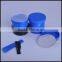 150ml cylindrical blue LDPE plastic jar