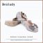 Factory price custom soft double sole suede leather flat ballerinas shoes woman