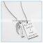 Your First Breath stainless steel Necklace with Pearl {Pewter}