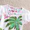 (S286A) 2 colors white 2-6Y wholesale summer girls t shirt new design girl short sleeves t shirt cheap guangzhou kids clothes