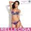 RELLECIGA 2016 Black/Pink Zebra Print 3/4 Push-up Molded Cups Bikini Swimsuit