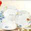 White round shape ceramic fine porcelain dinnerware sets