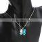 New 2016 Austrian Crystal Jewelry Pendants Fashion 18k White Gold Plated Rhinestone Four Leaf Necklace Clover Pendant