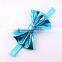 Fashion Children Messy Bow Headband Baby Toddler Girls Gold Elastic Headbands