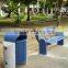 Concrete outdoor garbage bin metal garbage bin