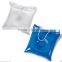 blue and white square pvc clear plastic inflatable beach bag,pvc clear inflatable tote