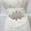 Fancy rhinestone wedding belts and bridal sashes for dress handmade WA019