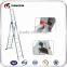 custom 4.7m multi purpose adjustable aluminum alloy extension step ladder