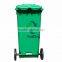 100ltr HDPE garbage bin with wheels and lid plastic grabage can compress