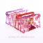 eco recycled Cheap luxury custom fashion zippertransparent plastic cosmetic bag