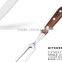 3cr14 stainless steel knife forged color wood handle meat knife and fork set