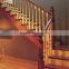 Antique Straight Stairs With Decorative Wooden Handrail