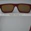 Custom Logo Promotional Red Bamboo Sunglasses Wood Sunglasses China FDA Approval 100% Wooden Sunglasses Handmade Bamboo