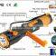 High power dynamo led flashlight with safety hammer for emergency