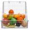 Metal Wire Wall Mounted Hanging Basket /Organizer Rack