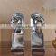 silver polyresin horse bookend best present for kids