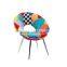 patchwork circle back chair