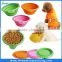 Small size silicone collapsible drinking dog water bowl