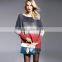 Custom Spring Fashion Tie dye knitwear dress for girl