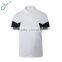 Black and White Raglan Men's Polo Shirts Fashion Polo Uniform
