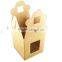 customized individual cardboard paper cupcake box with ribbon