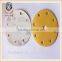 round metal disc for metal and wood polishing Sand papers 6"