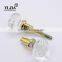 2 1/6 inch lead free bling clear crystal glass pull door handles