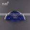 half round style zinc blue color crystal knobs for cabinets