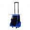 PawHut Travel Backpack w/ Trolley, Steel Wire Frame-Blue